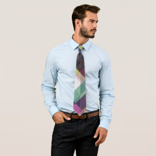Colorful Geometric Pattern Tie