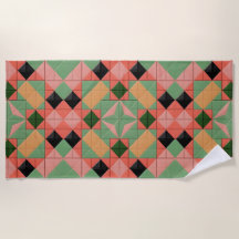 Colorful Geometric Pattern With Symmetrical Square