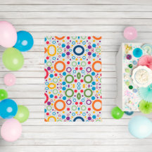 Colorful Geometric Pattern With Symmetry White
