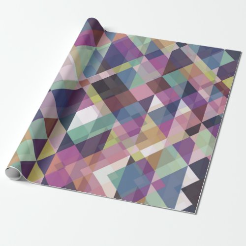 Colorful Geometric Pattern Wrapping Paper