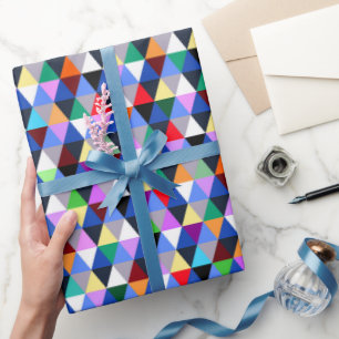 Colorful Geometric Pattern Wrapping Paper
