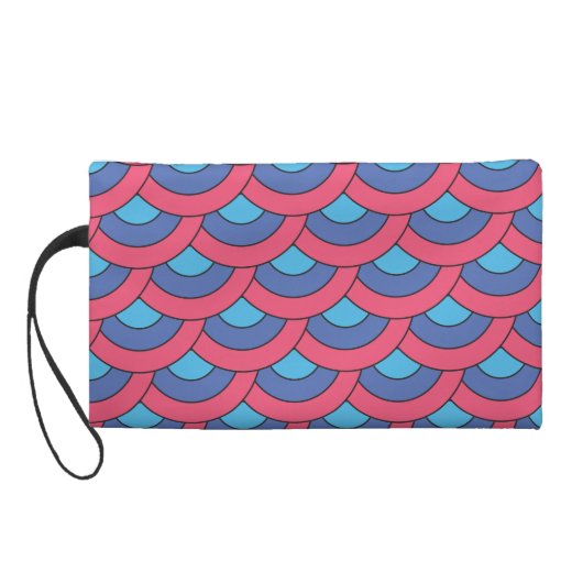 Colorful Geometric Pattern Wristlet (Back)