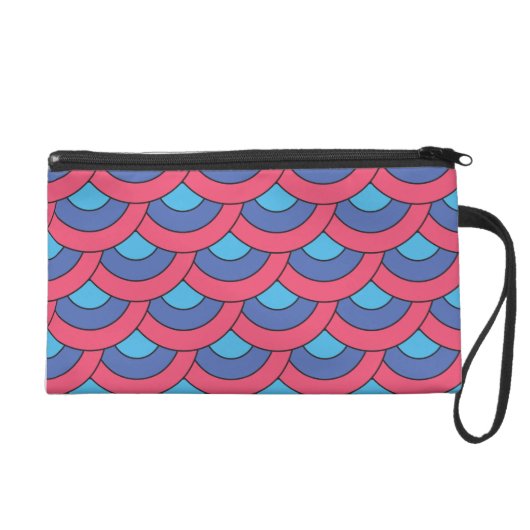 Colorful Geometric Pattern Wristlet (Front)