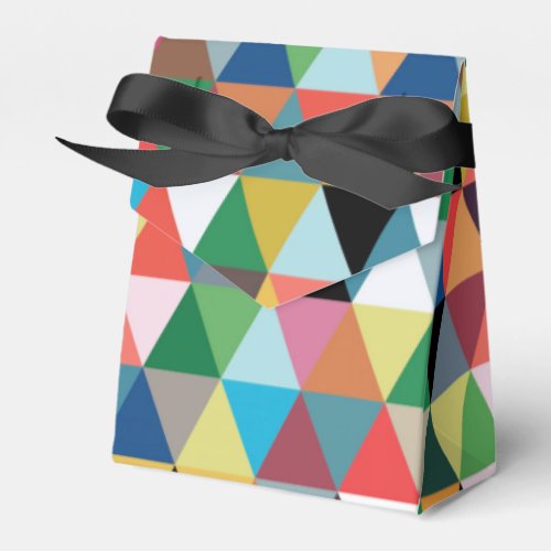 Colorful Geometric Patterned Favor Box
