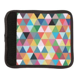 Colorful Geometric Patterned Luggage Handle Wrap
