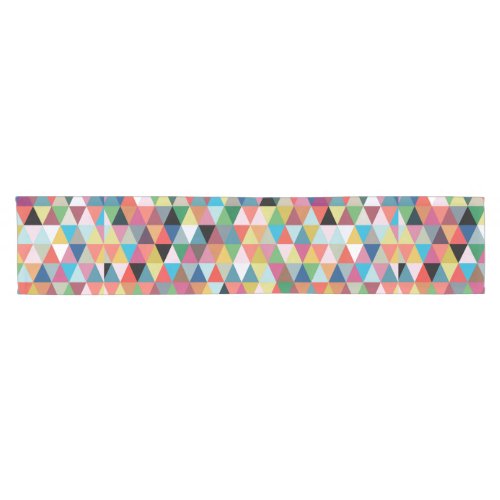 Colorful Geometric Patterned Table Runner
