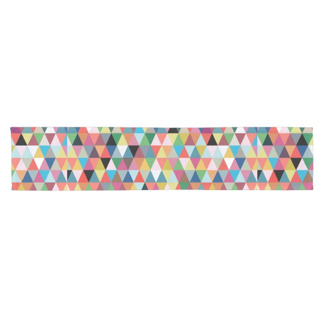 Colorful Geometric Patterned Table Runner (Horizontal)
