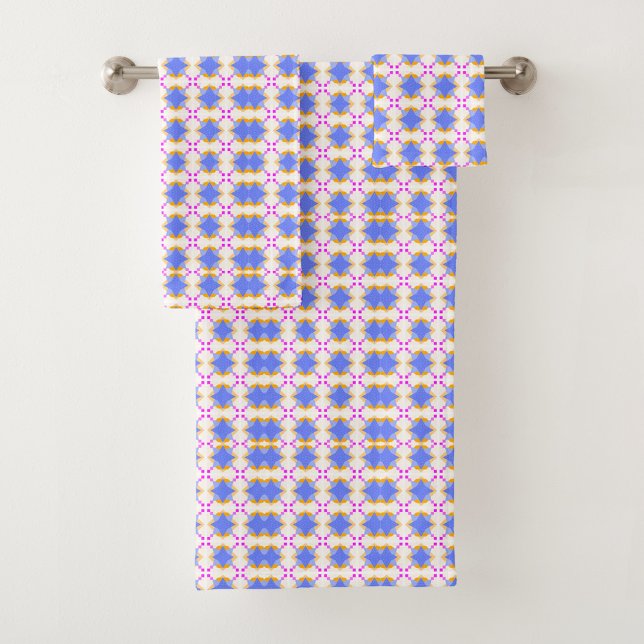 Colorful geometric patterned towels (Creator Uploaded)