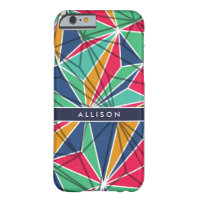 Colorful Geometric Personalized Phone Barely There iPhone 6 Case