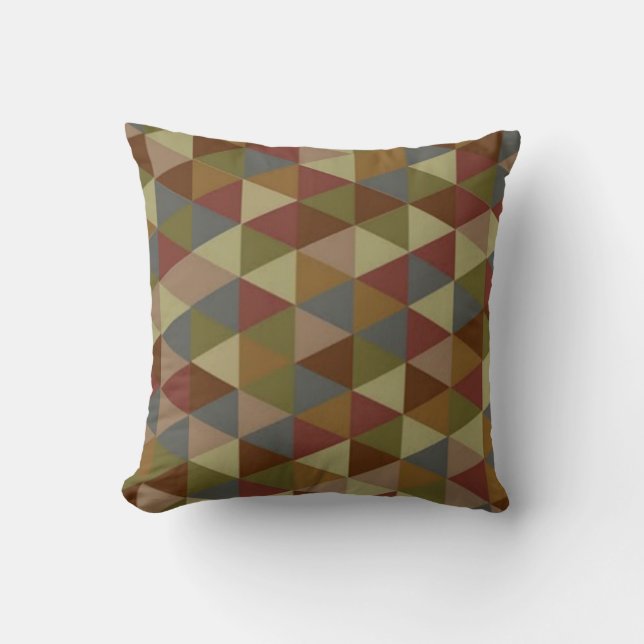 Colorful Geometric Pillow (Front)