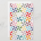 Colorful Geometric Pinwheel (Front/Back)