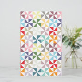 Colorful Geometric Pinwheel (Standing Front)