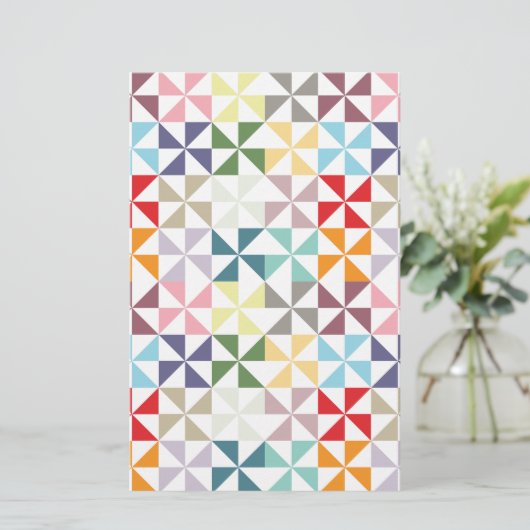 Colorful Geometric Pinwheel (Standing Front)