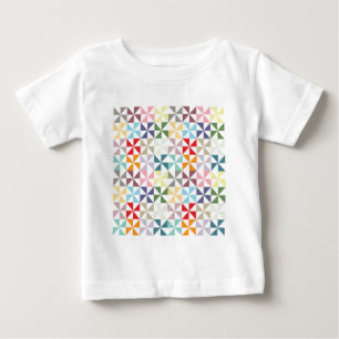 Colorful Geometric Pinwheel Baby T-Shirt