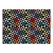 Colorful Geometric Pinwheel Black (Front Horizontal)
