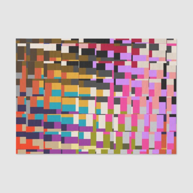 Colorful Geometric Print Tissue Paper (Front)