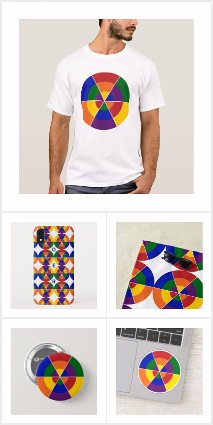 Colorful Geometric Rainbow Pattern