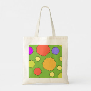 Colorful Geometric Retro Funky Circles Tote Bag