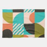 Colorful geometric, Scandinavian style pattern. Kitchen Towel
