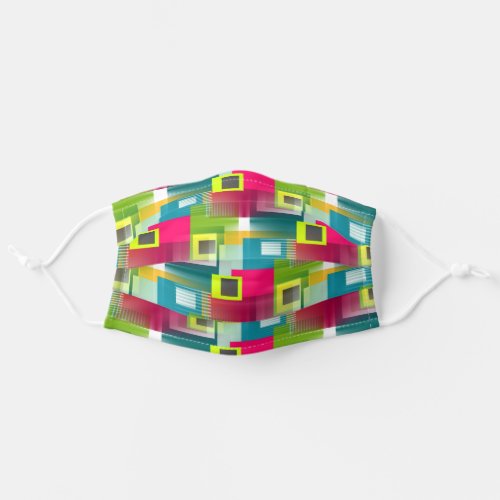 Colorful Geometric Shapes Abstract Pattern Adult Cloth Face Mask
