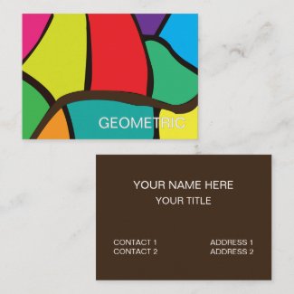 Colorful Geometric Shapes Business Card