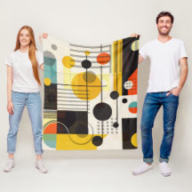 Colorful geometric shapes composition