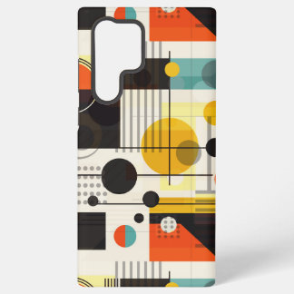 Colorful geometric shapes composition samsung galaxy s22 ultra case