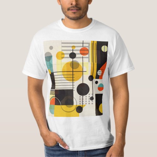 Colorful geometric shapes composition T_Shirt