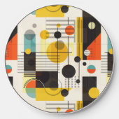 Colorful geometric shapes composition wireless charger  (Front)