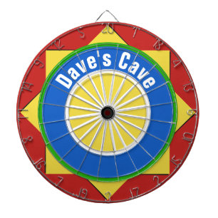 Colorful Geometric Shapes Dart Board