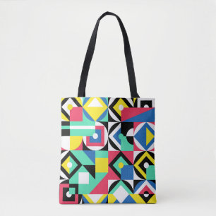 Colorful Geometric Shapes Decorative Ornament Tote Bag