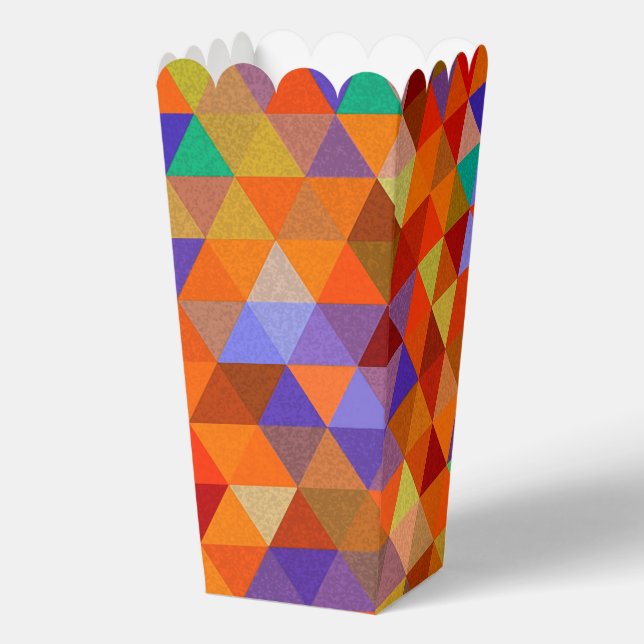Colorful geometric shapes pattern 12 favor boxes (Front)