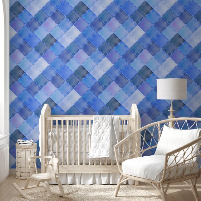 Colorful geometric shapes pattern 41 wallpaper  (Kids)