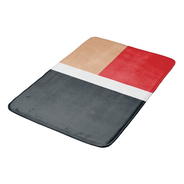 Colorful geometric shapes pattern bath mat (Angled)