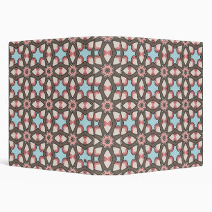 Colorful Geometric Shapes Pattern – Modern Abstrac 3 Ring Binder