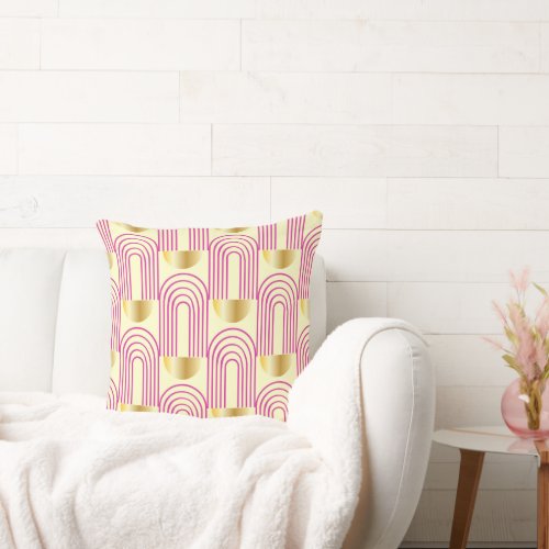 Colorful Geometric Shapes Pillow