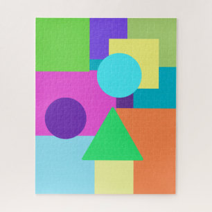 Colorful Geometric Shapes Puzzle