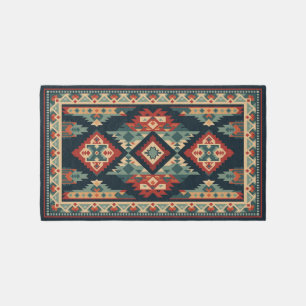 Colorful geometric shapes rug design 5 x 3 feet