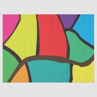 Colorful Geometric Shapes Tissue Paper