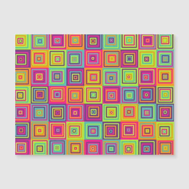 Colorful Geometric Squares (Front)