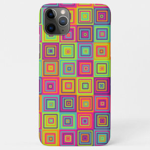 Colorful Geometric Squares iPhone 11 Pro Max Case