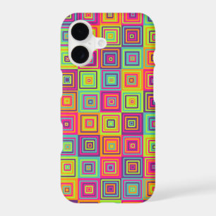 Colorful Geometric Squares iPhone 17 Case