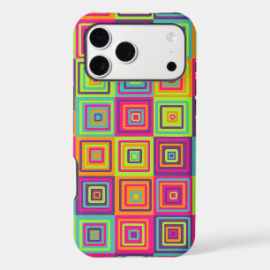 Colorful Geometric Squares iPhone 17 Pro Max Case