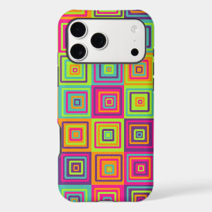 Colorful Geometric Squares iPhone 17 Pro Max Case