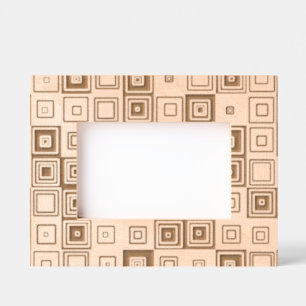 Colorful Geometric Squares Engraved Frames