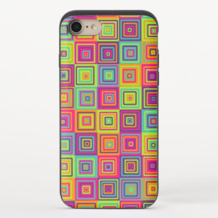 Colorful Geometric Squares iPhone 8/7 Slider Case