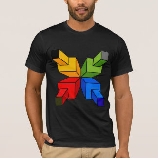 Colorful Geometric Star Abstract Graphic T-Shirt