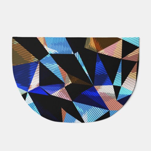 Colorful Geometric Triangles Abstract Background Doormat
