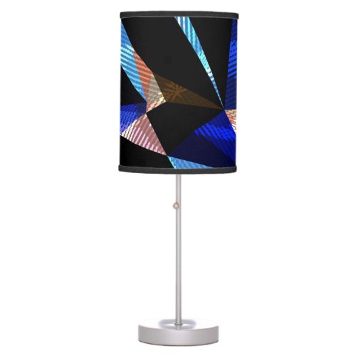 Colorful Geometric Triangles Abstract Background Table Lamp