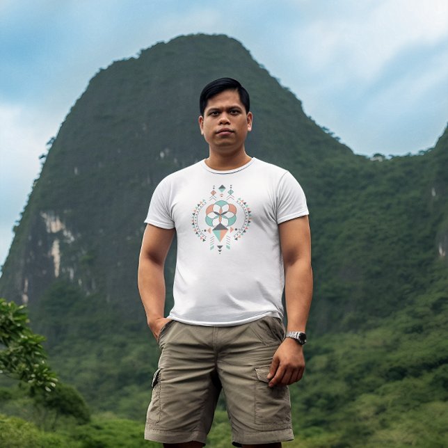 Colorful geometric tribal totem 2 T-Shirt (Creator Uploaded)